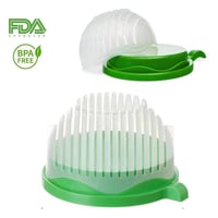 Salladsskärare med citronpress, sallad på 60 sekunder, grön