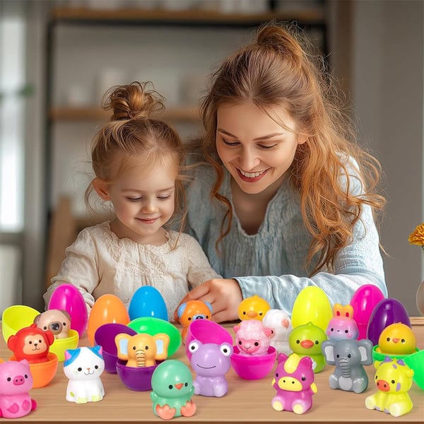 24 PCS Easter Eggs Prefilled Slow Rising Squishy Toys (Pre-sale: 10 days)