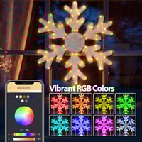 Sakerplus® Smart Led Snowflake Christmas Lights