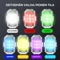 Kirkas langaton LED-strobovalo