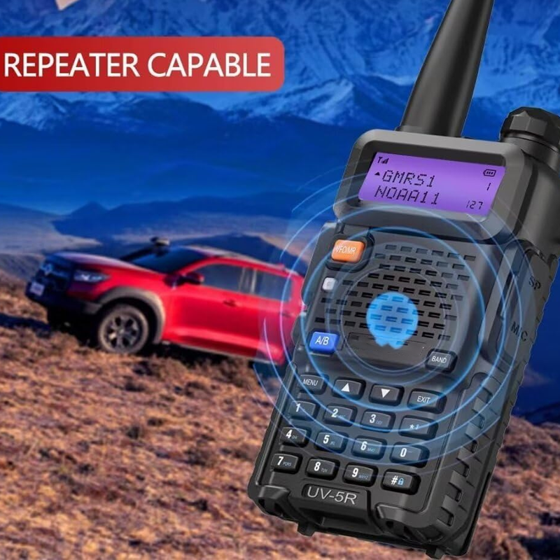 Handheld dual-band walkie-talkie