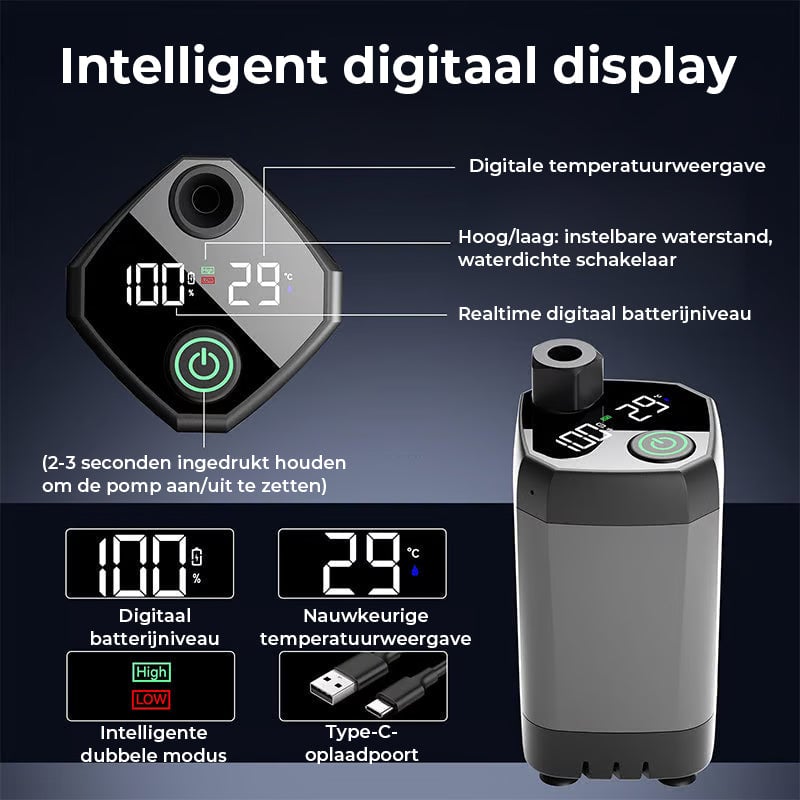 Draagbare Oplaadbare Buiten Camping Douchepomp