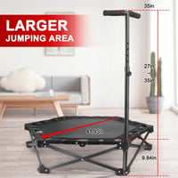 Sakerplus® Foldable Fitness Trampoline With Handle