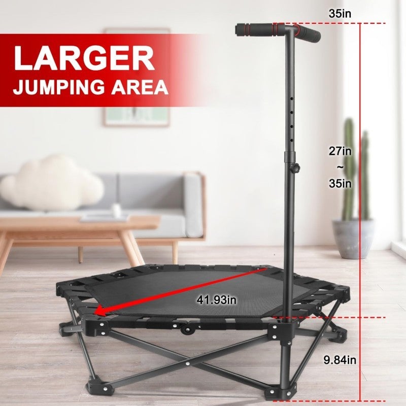 Sakerplus® Foldable Fitness Trampoline With Handle