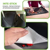 LYCKREA™ Non-Stick BBQ Grillmattor Med Skärlåda