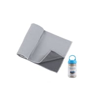 Premium Instant Cooling Towel Set with Storage Bottle