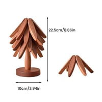A tree Solid Wood Insulation Placemat