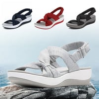 Women's Plain Fishmouth Platform Sandals