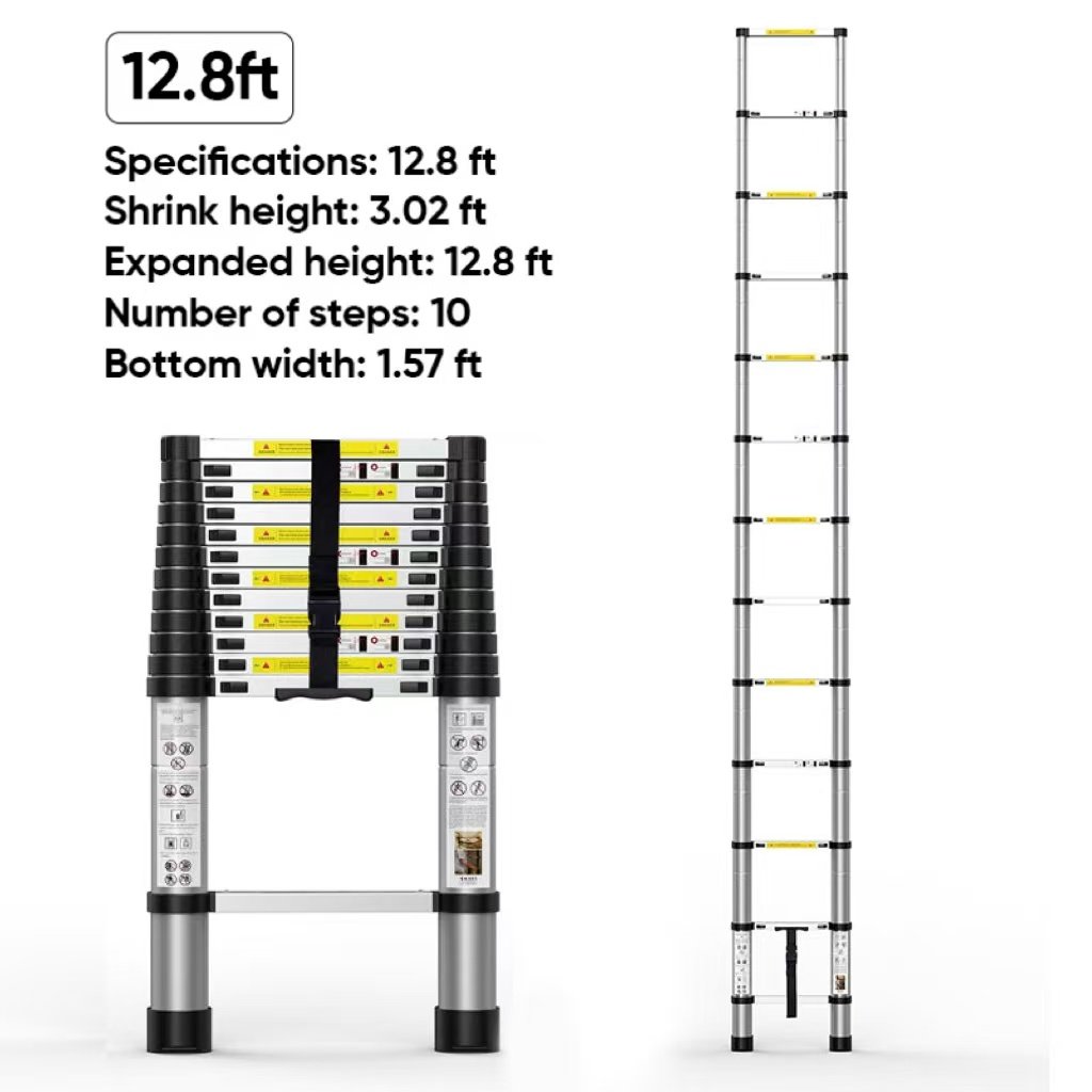 Sakerplus Portable Collapsible Extension Ladder