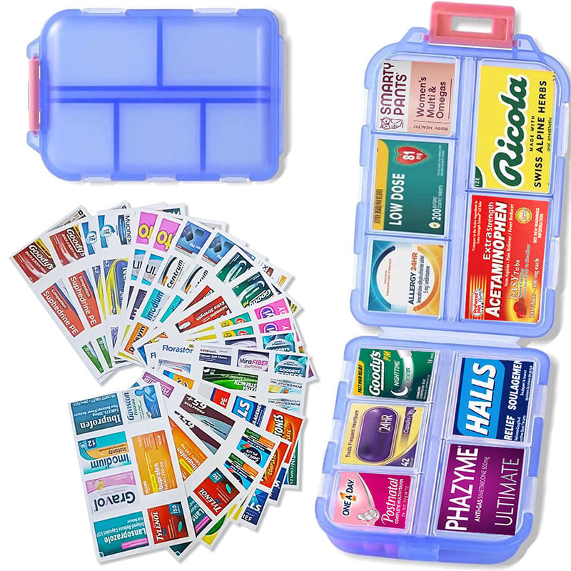Travel Pill Organizer Box -v2