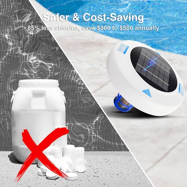 Solar-Powered Pool Ionizer Purifier