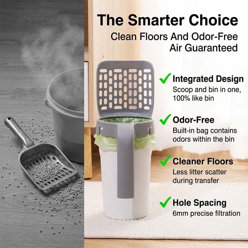 Cat Litter Scooper with Holder