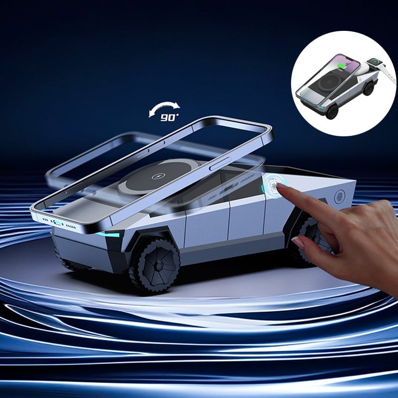 Cybertruck-Inspired 3-in-1 Multifunctional Wireless Charger