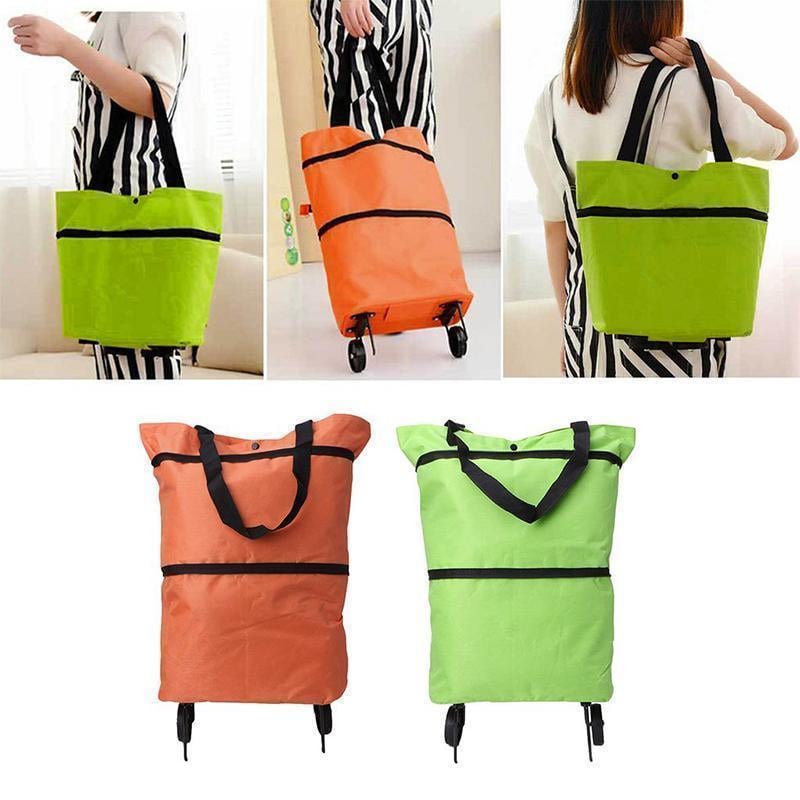 Foldable Shopping Trolley Tote Bag