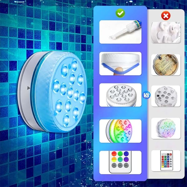 Doppelschichtiges wasserdichtes selbstklebendes LED-Poollicht