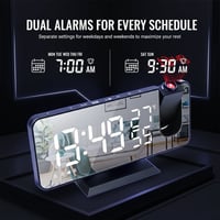 Aless™ Temperature & Humidity Multifunctional Radio Projection Alarm Clock