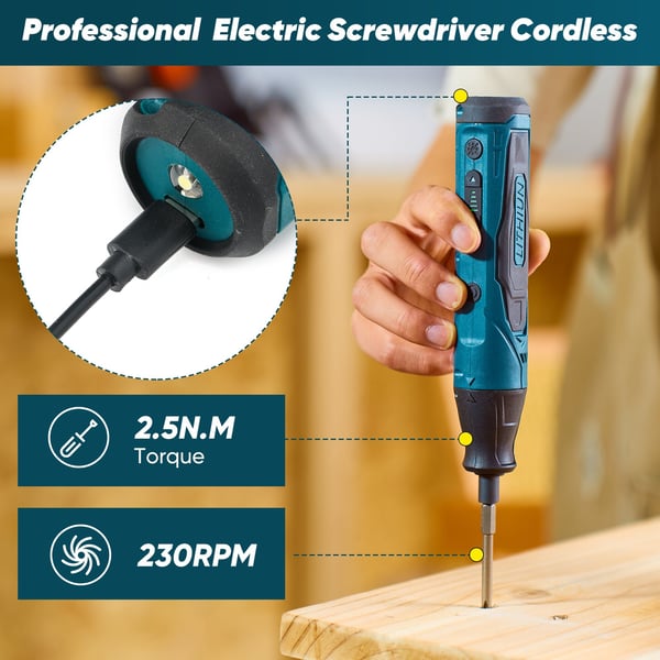 Sakerplus Cordless Multi Function Electric Screwdriver Set