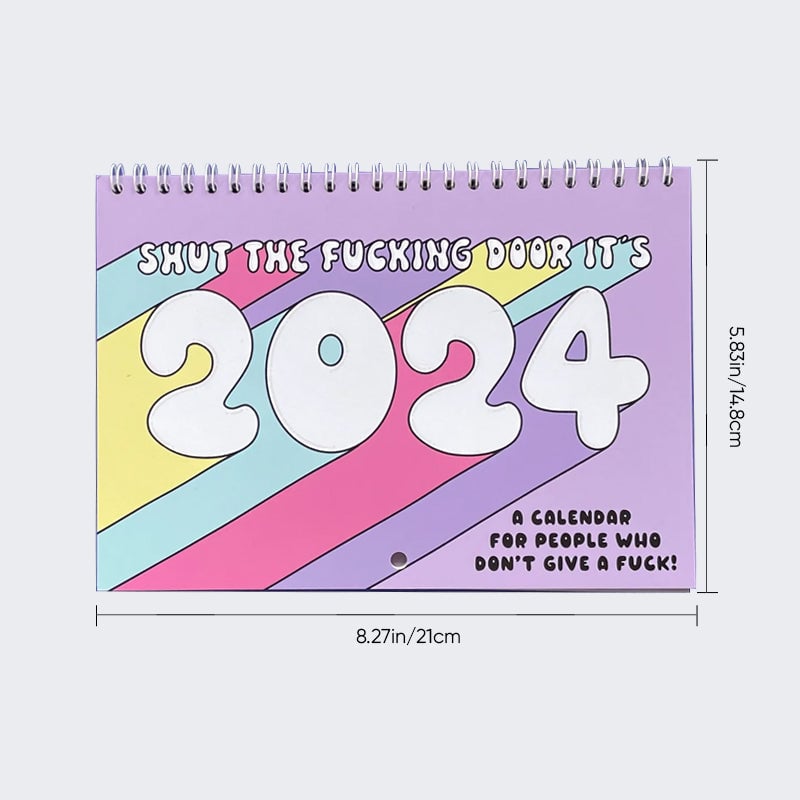 Funny and Sweary Double Page Wall Calendar