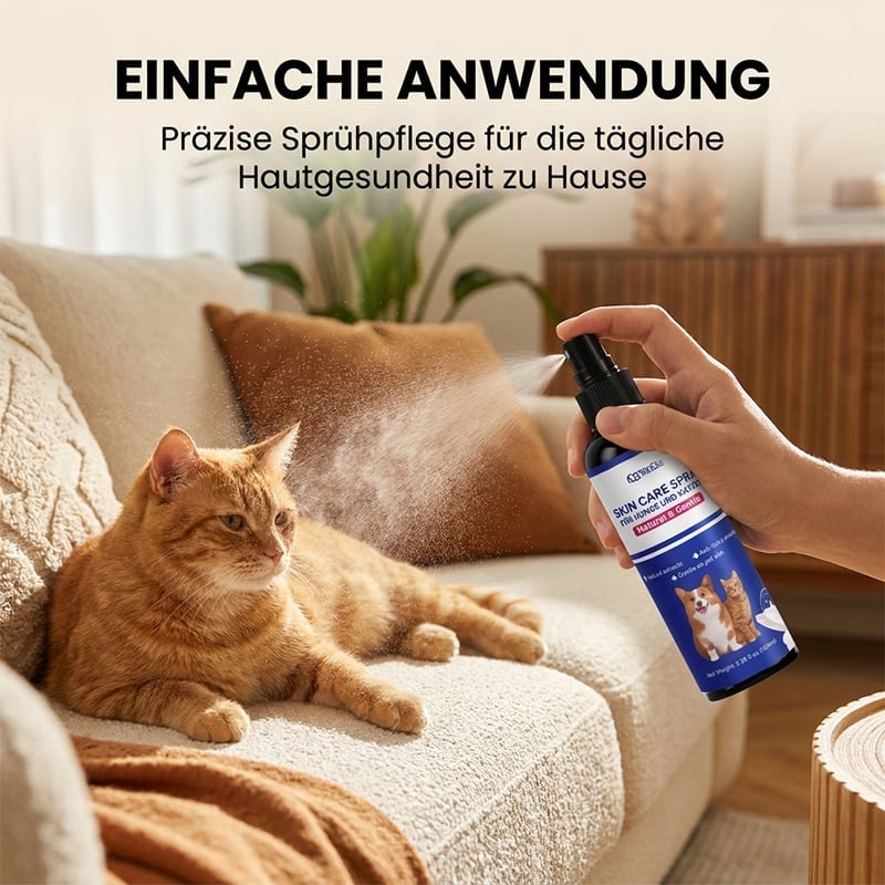 Hochwertiges Hautpflegespray für Haustiere