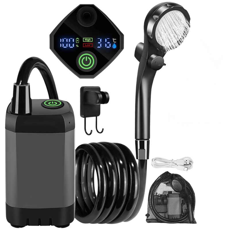 Sakerplus Portable Rechargeable Outdoor Camping Shower Pump