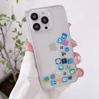Liquid Glitter Icon Phone Case Cover