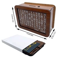 💶Sparschwein aus Holz mit Zähler