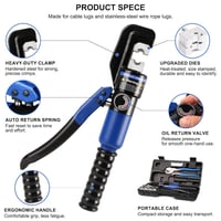 Sakerplus® Hydraulic Battery Cable Lug Crimping Tool