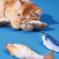 Levensechte Klappende Vis Kattenspeeltje