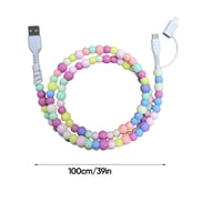 Kreatives Perlen-2-in-1-Datenkabel