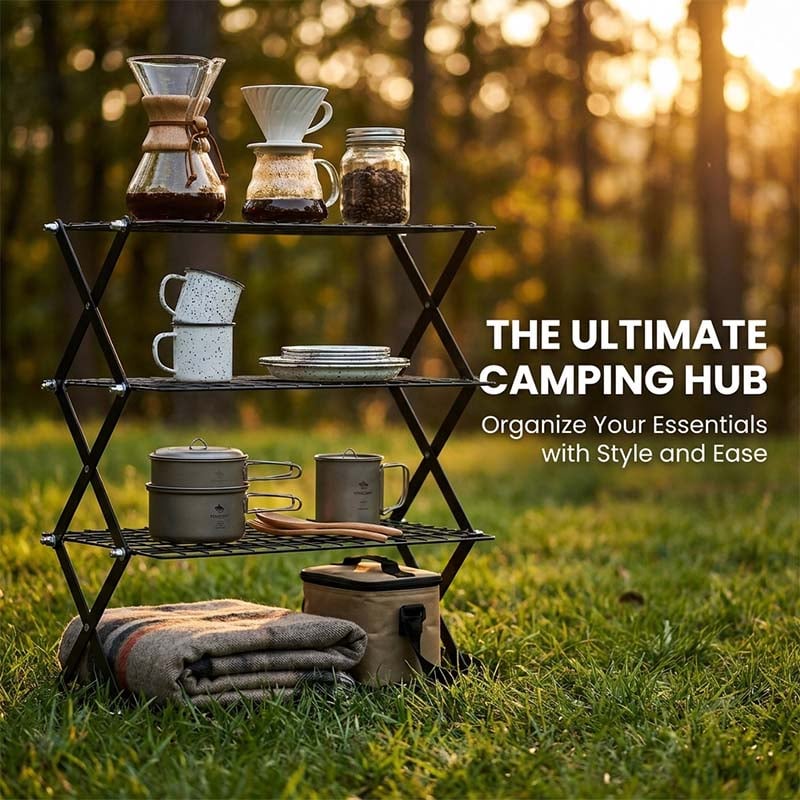 Durable Foldable Stainless Steel Storage Rack
