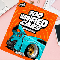 Beginner-Friendly-100 Modified Cars Coloring Book