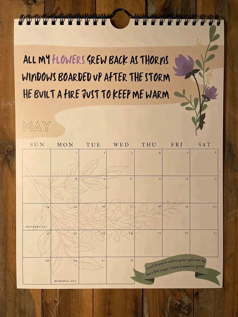 2024 Taylor Swift Låttexter kalender