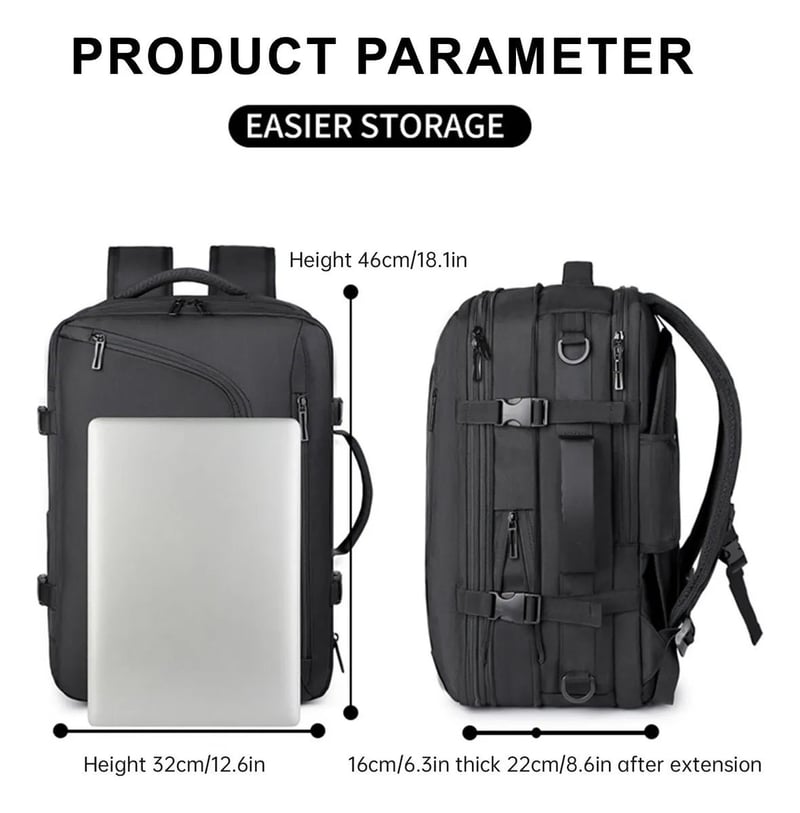 Sakerplus Vacuum Multi-Function Backpack