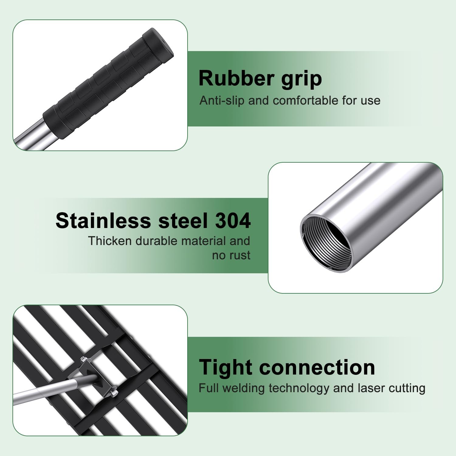 Sakerplus Lawn Leveling Rake (Only Deliver to the US)