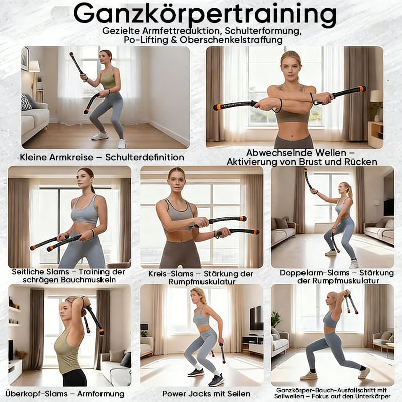Verstellbare, seillose Battle Ropes