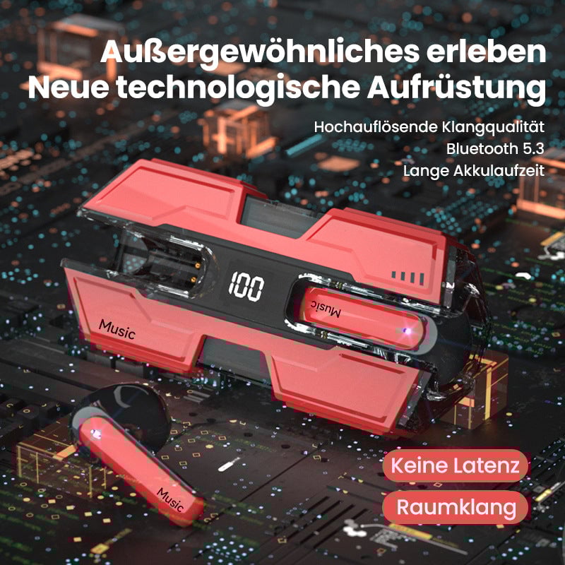 Kabelloses Headset mit semi-in-ear Design