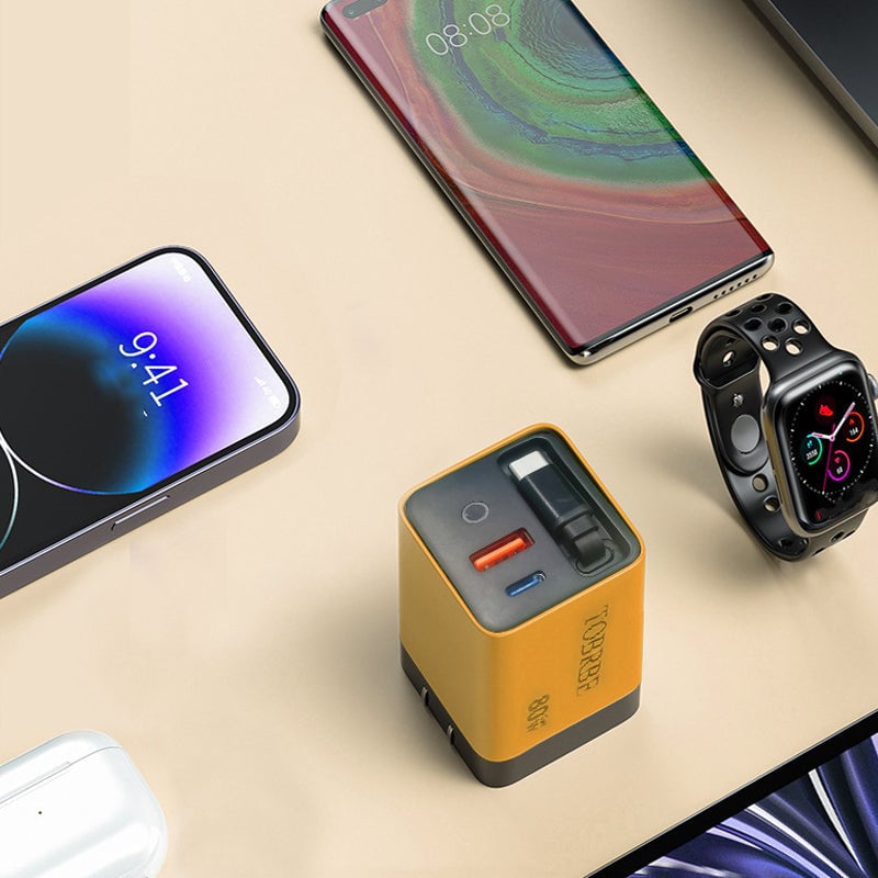 80W Retractable PD Fast Charger