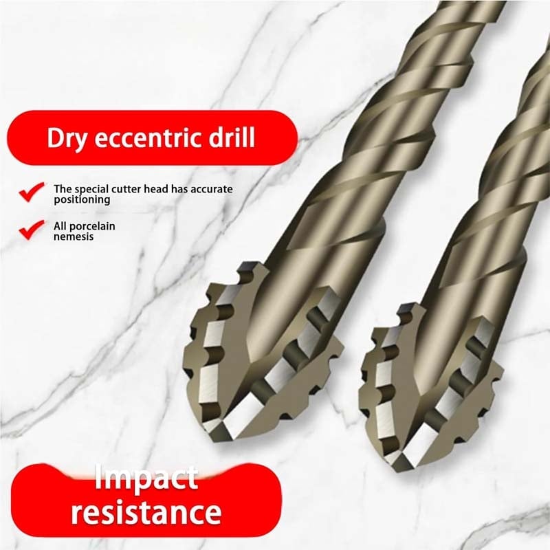 Four-Flute Sawtooth Eccentric Drill Bit