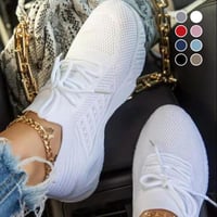 Lace-Up Mesh Shoes