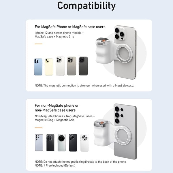 Saker Fun Shot Magnetic Grip & Magnetic Selfie Light