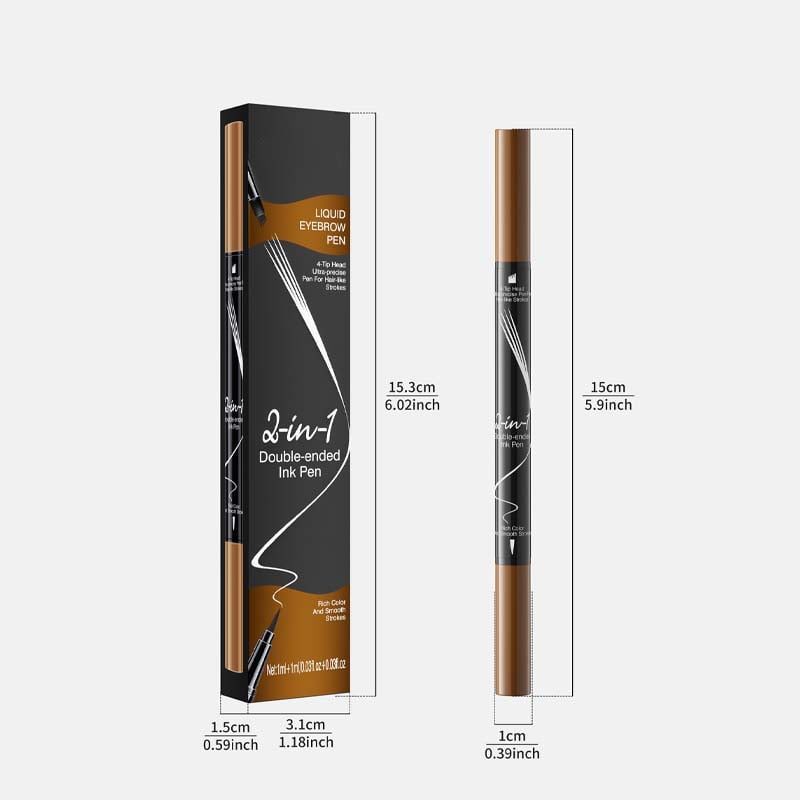 2-In-1 Waterproof Long-Lasting Eyebrow Pen