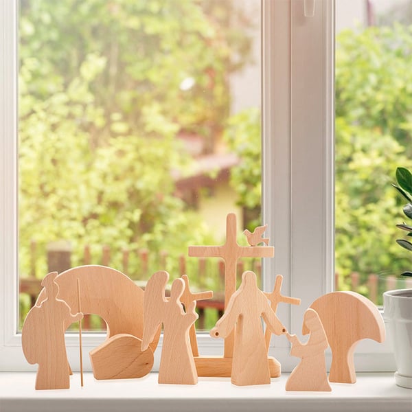 Påske Oppstandelsen bibelsk tredekorasjon