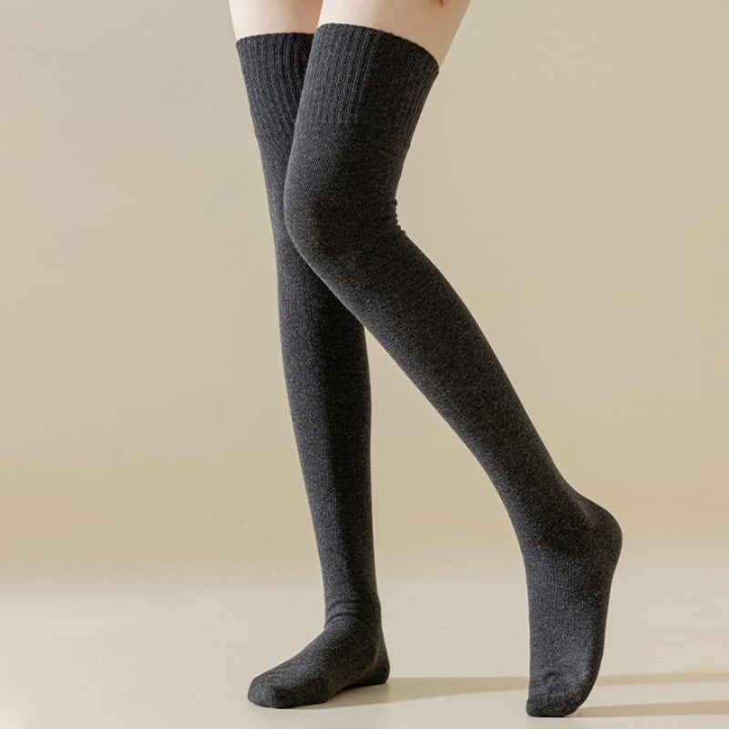Chaussettes hautes épaisses pour femmes