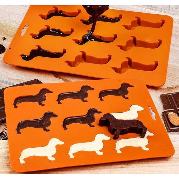 Dackel Hund Eiswürfelform aus Silikon