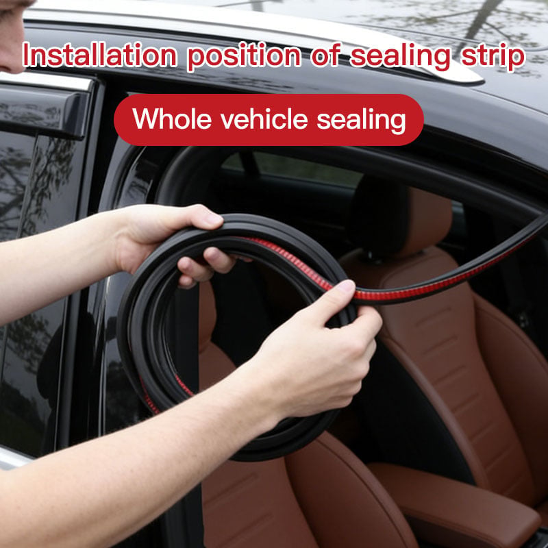 Automotive B-Type Double-Layer Soundproofing Seal Strip
