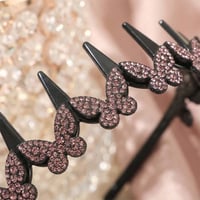 Crystal butterfly headband