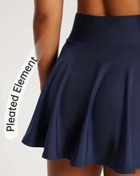 High Waist Tennis Pleated Skirt