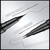 Stylo à sourcils 2 en 1 à double extrémité