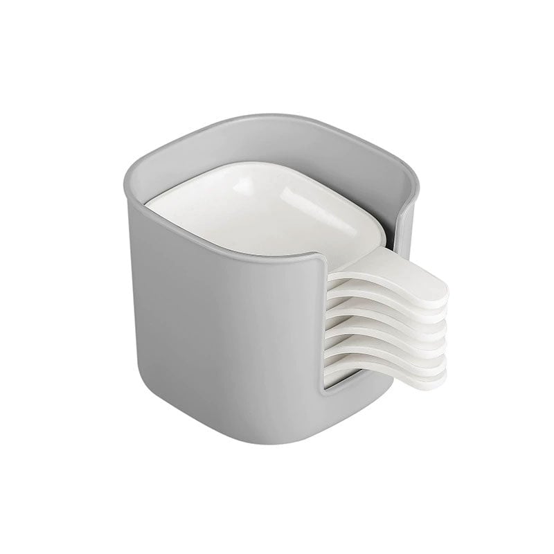 Dipping Sauce Plate and Holder Set, 6Pcs