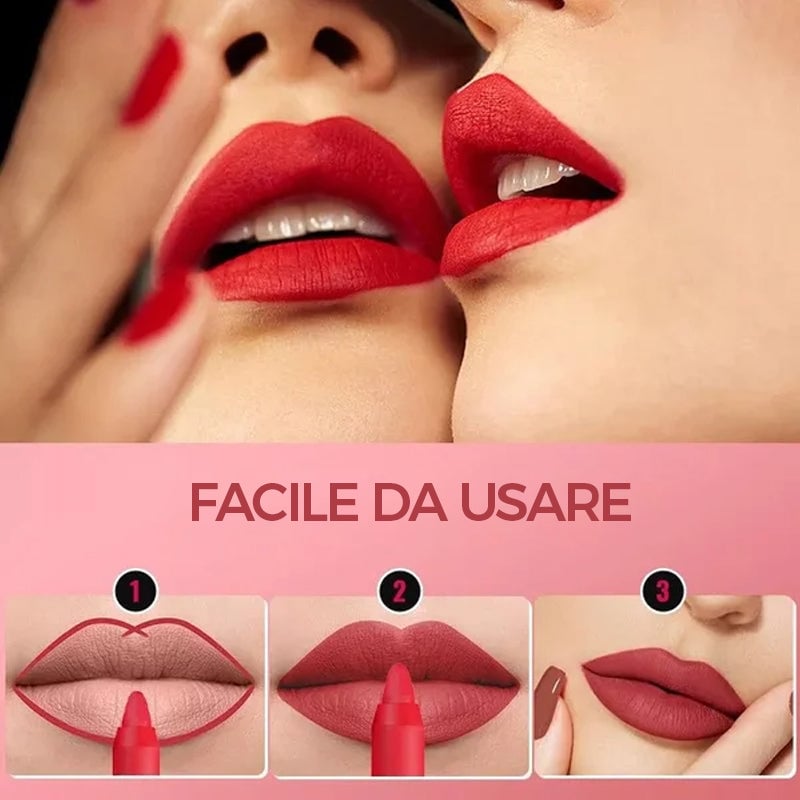 Rossetto opaco a 12 colori